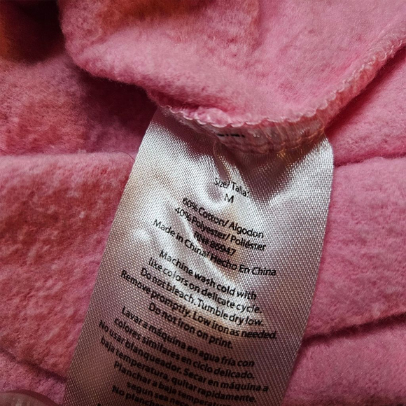 Barbie Medium Pink White Tie Dye Pullover Crewneck Sweater Glitter Barbie - Picture 6 of 9